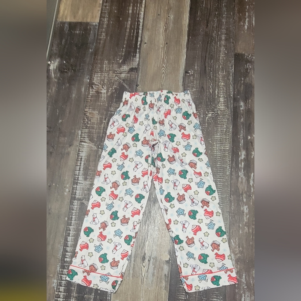 Festive Kids Pajama Pants - Red, Green, White